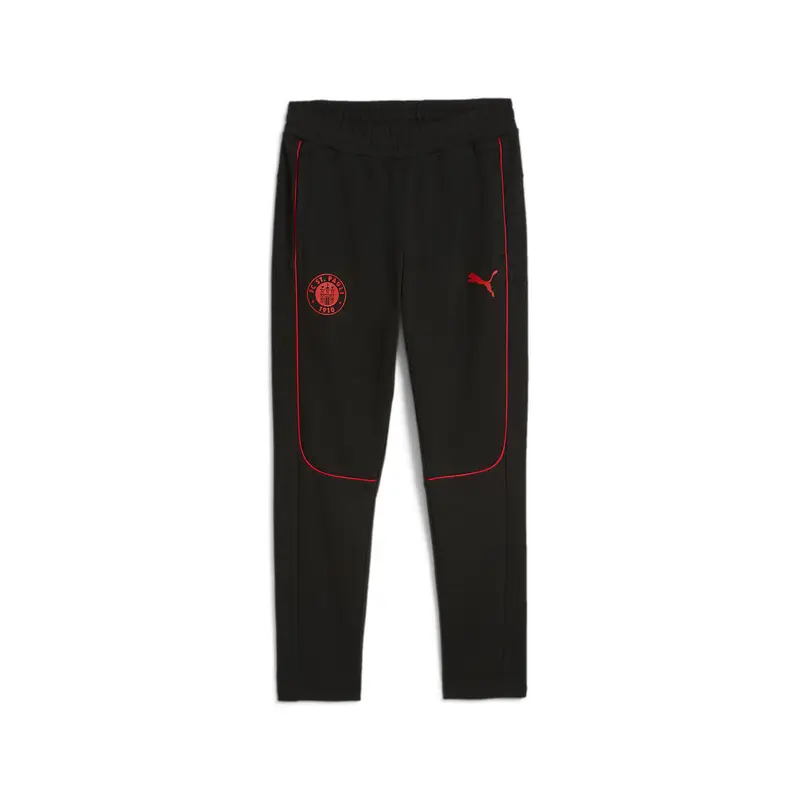 Pantaloni Casuals FC St. Pauli da uomo PUMA Black Red | Puma Nero