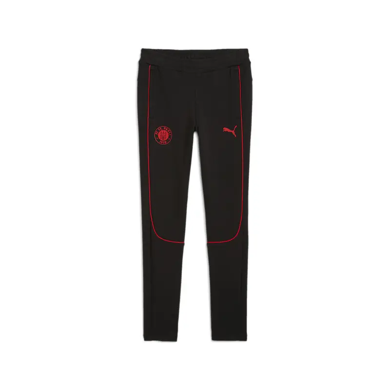 Pantaloni Casuals FC St. Pauli per ragazzi PUMA Black Red | Puma Nero