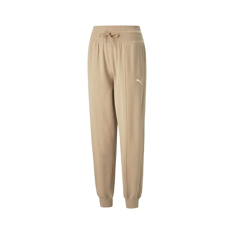 Pantaloni Con Polsino Beige Donna L