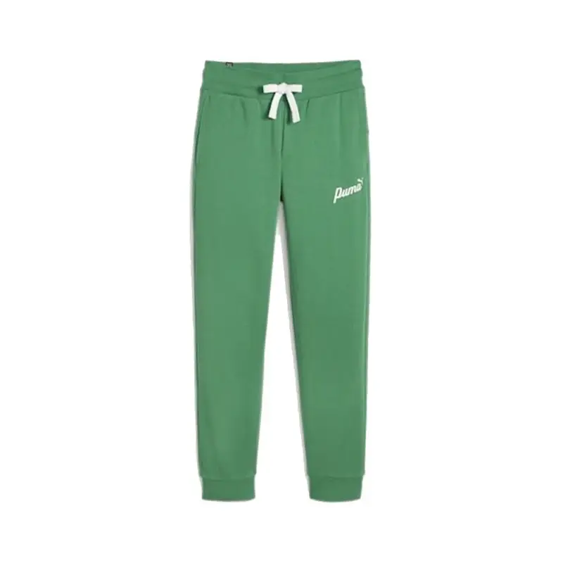 Pantaloni Con Polsino Logo Verde Donna XS