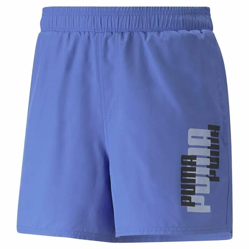 Pantaloni Corti Sportivi da Uomo Puma Ess+ Logo Power Azzurro | Puma Blu