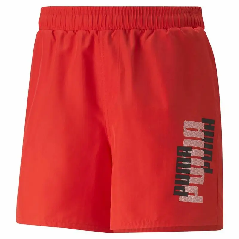Pantaloni Corti Sportivi da Uomo Puma Ess+ Logo Power Rosso | Puma