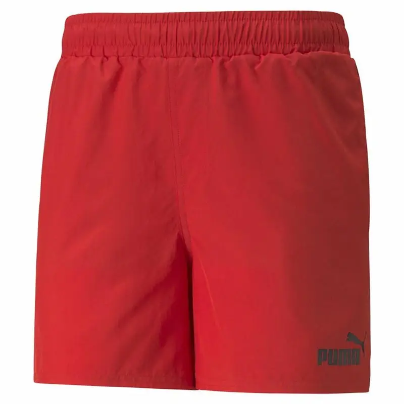 Pantaloni Corti Sportivi da Uomo Puma Ess+ Tape Rosso | Puma