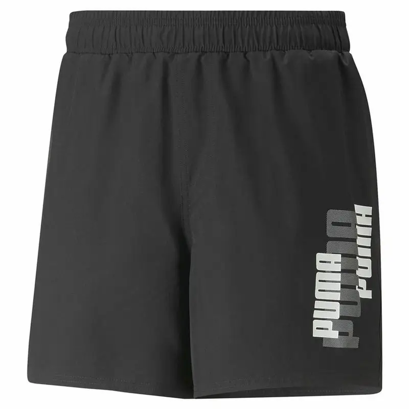 Pantaloni Corti Sportivi da Uomo Puma Essentials+ Logo Power Nero | Puma