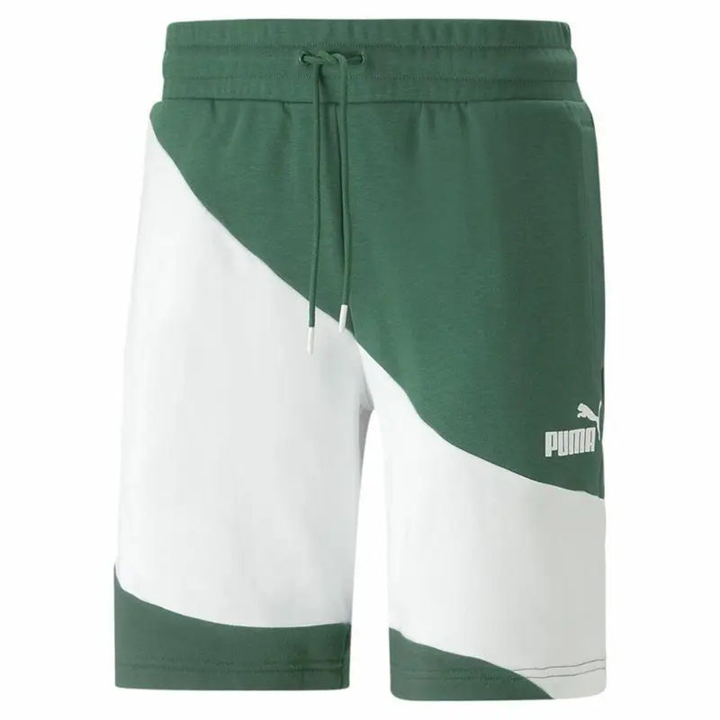 Pantaloni Corti Sportivi da Uomo Puma Power Cat Verde | Puma