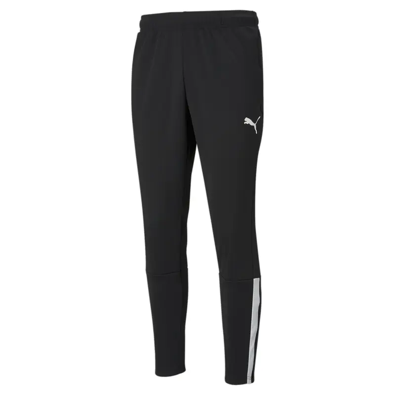 Pantaloni da calcio teamLIGA da uomo PUMA Black White | Puma Verde palude