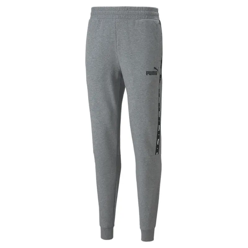 Pantaloni da tuta Essentials+ Tape da uomo PUMA Medium Gray Heather | Puma Grigio