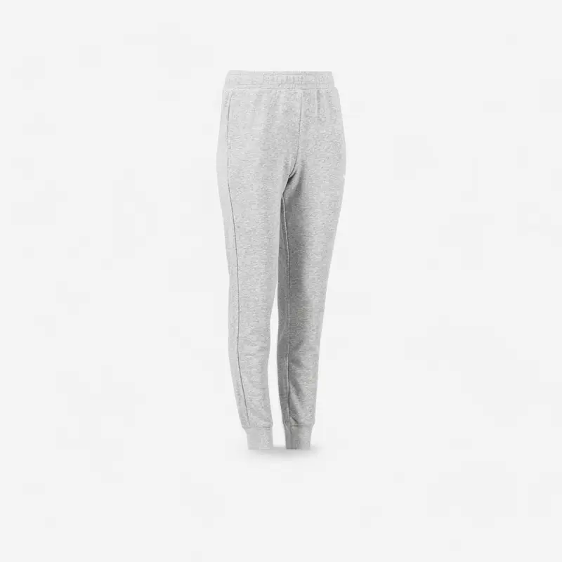 Pantaloni donna fitness Puma slim misto cotone pesante grigi | Puma Grigio