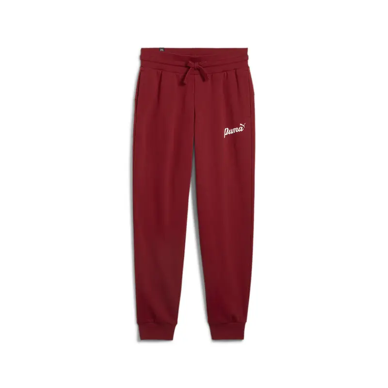 Pantaloni ESS+ Script da donna PUMA Intense Red Gold Foil | Puma Rosso