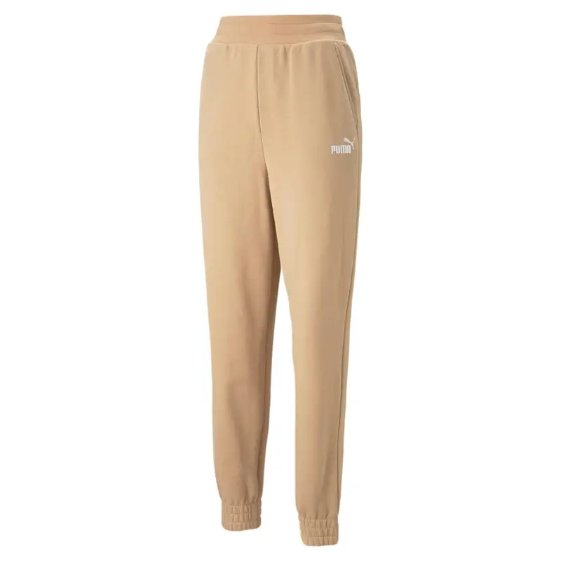 Pantaloni Puma Ess Embroidery High-waist Pants Tr Cl D. Beige. Donne | Puma