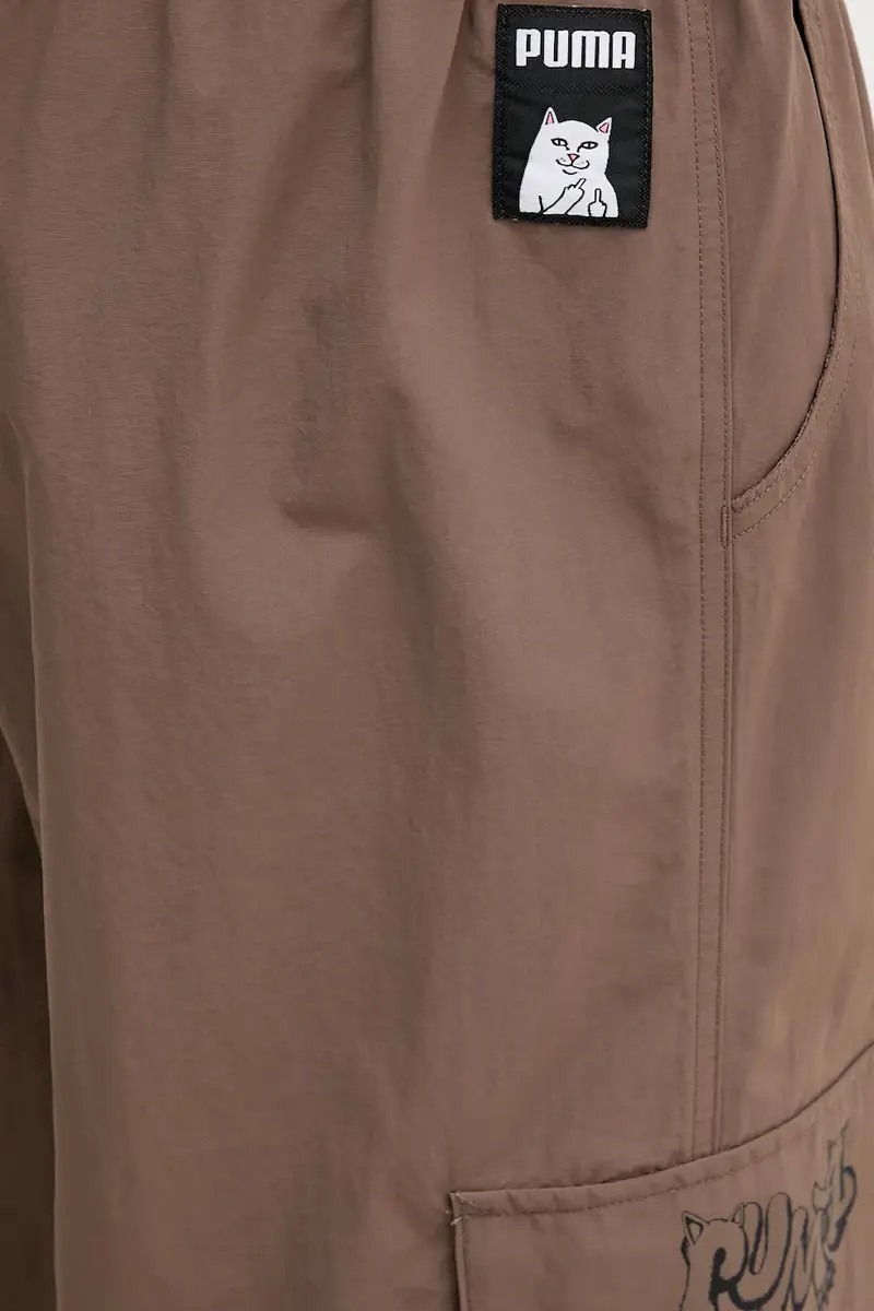 pantaloni PUMA x RIPNDIP uomo colore marrone 632417 miniatura 5