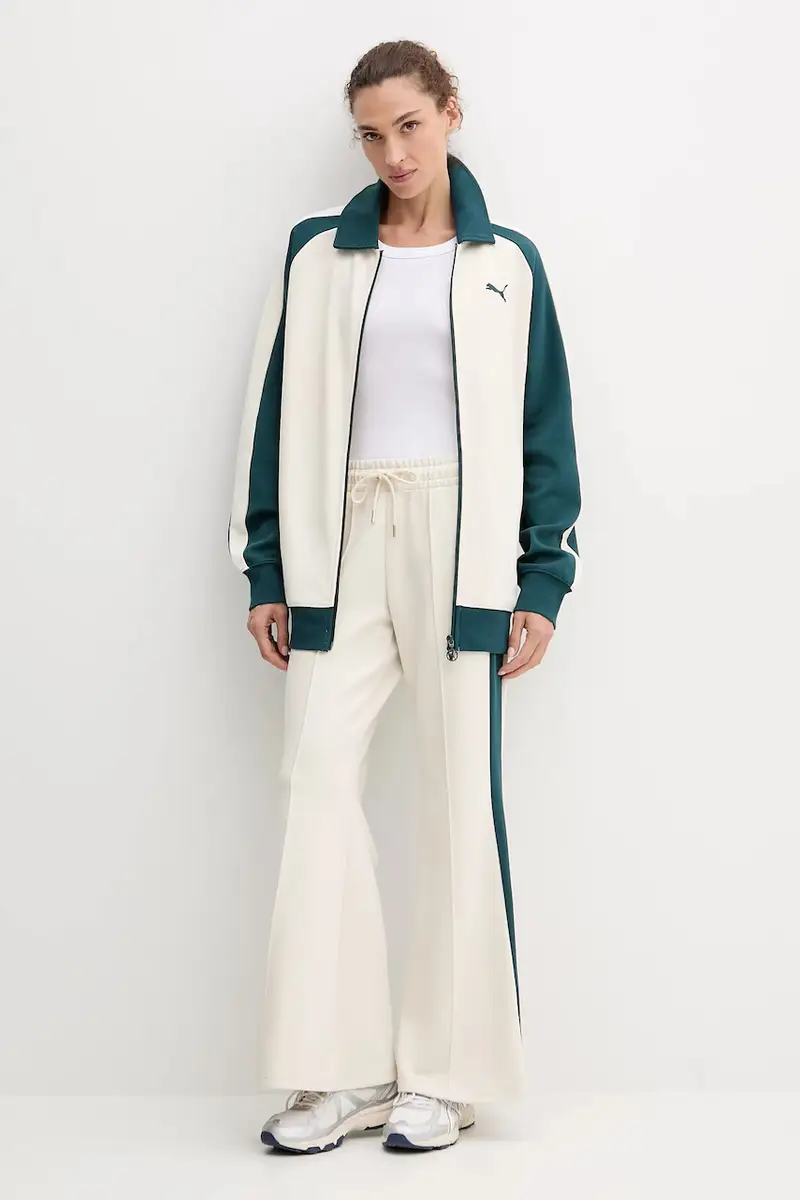 pantaloni tuta donna colore beige 632138 miniatura 2