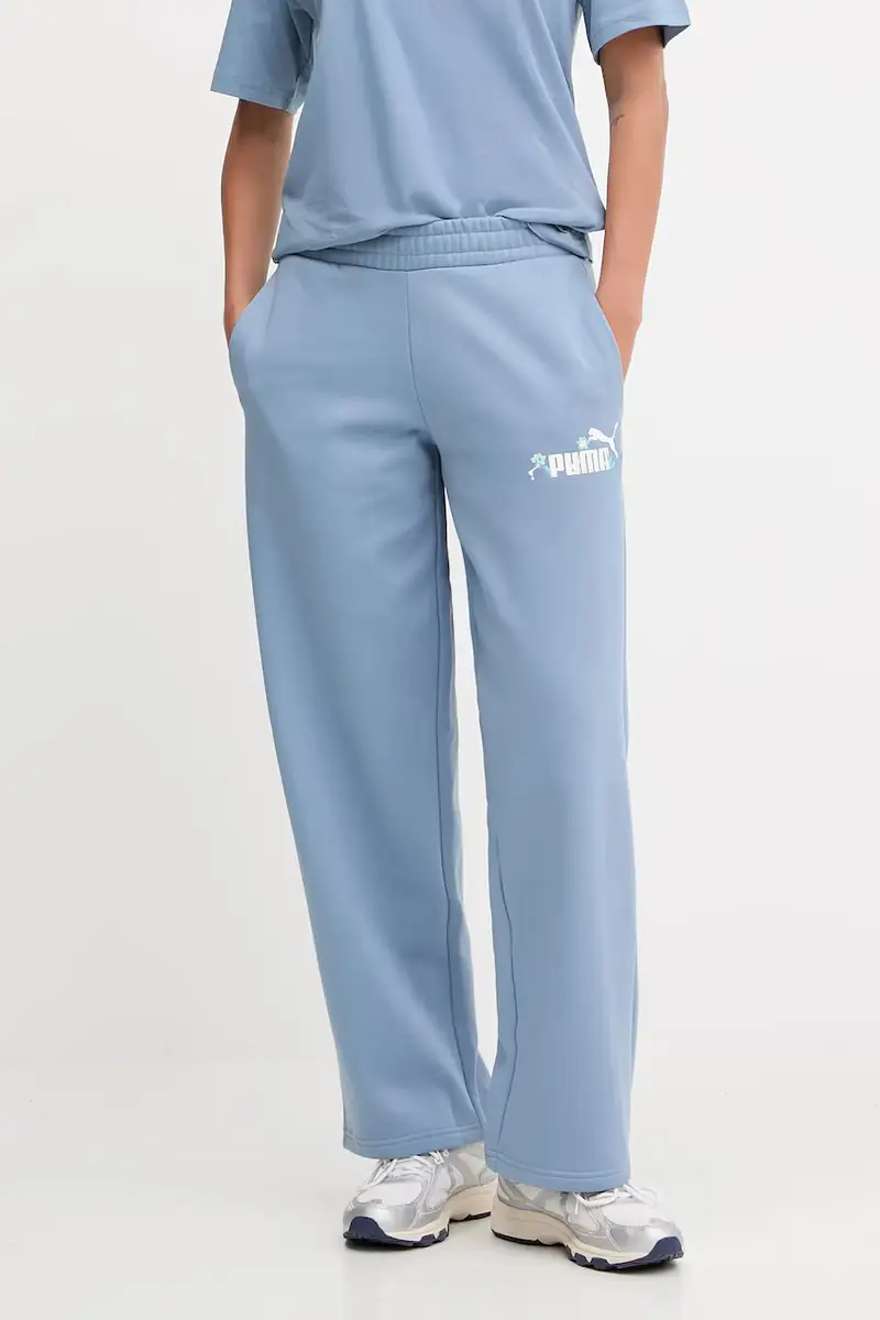 pantaloni tuta donna colore blu con applicazione 688081