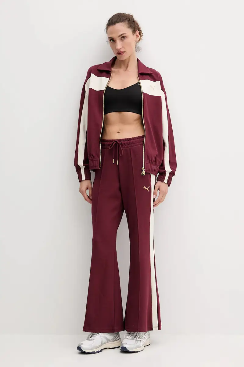 pantaloni tuta donna colore granata 632138 miniatura 2