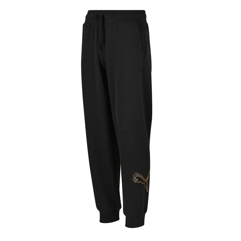 Pantaloni tuta Puma donna regular fit felpati neri | Puma Nero