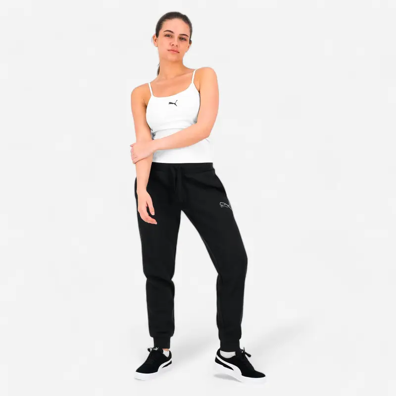 Pantaloni tuta Puma donna regular fit traspiranti neri | Puma Nero