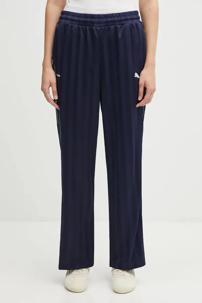 pantaloni tuta PUMA x GUIZIO donna colore blu navy con applicazione 632561 miniatura 2