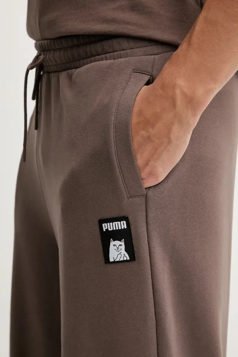 pantaloni tuta PUMA x RIPNDIP uomo colore marrone 632416 miniatura 4