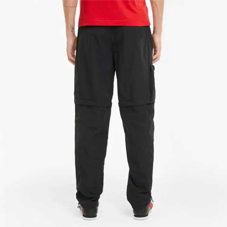Pantaloni Tuta Tessuti Sportivi Casual Serie Ferrari Puma Uomo Pantaloni Neri 599800-01 L miniatura 2