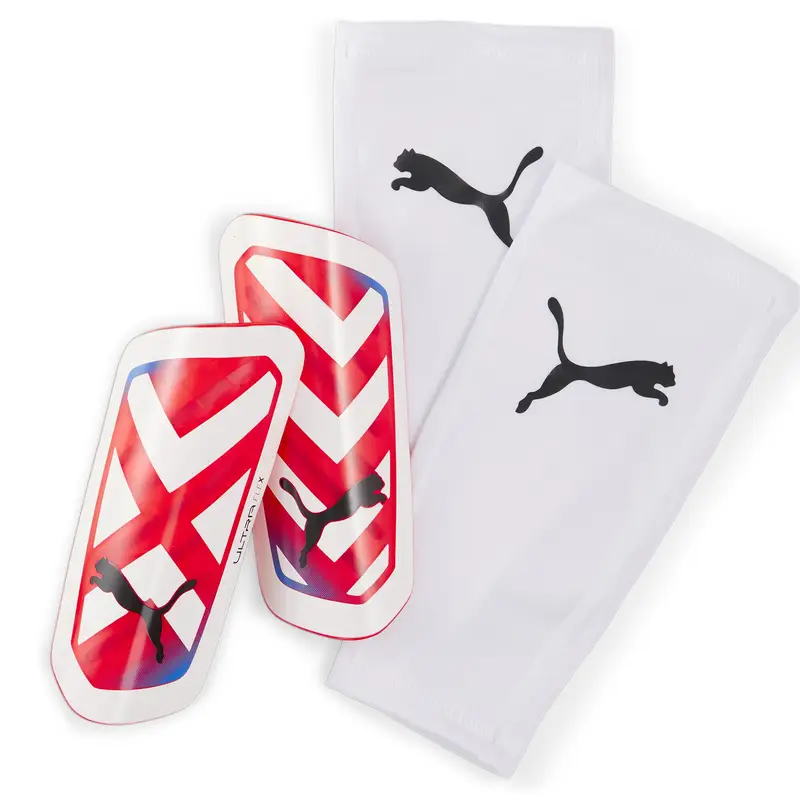 Parastinchi da calcio ULTRA Flex Sleeve PUMA White Ultra Blue Fire Orchid Red | Puma Bianco