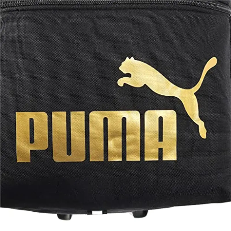 Puma Phase Backpack Zaino, Black-Golden Logo, Taglia Unica Unisex - Adulto miniatura 2