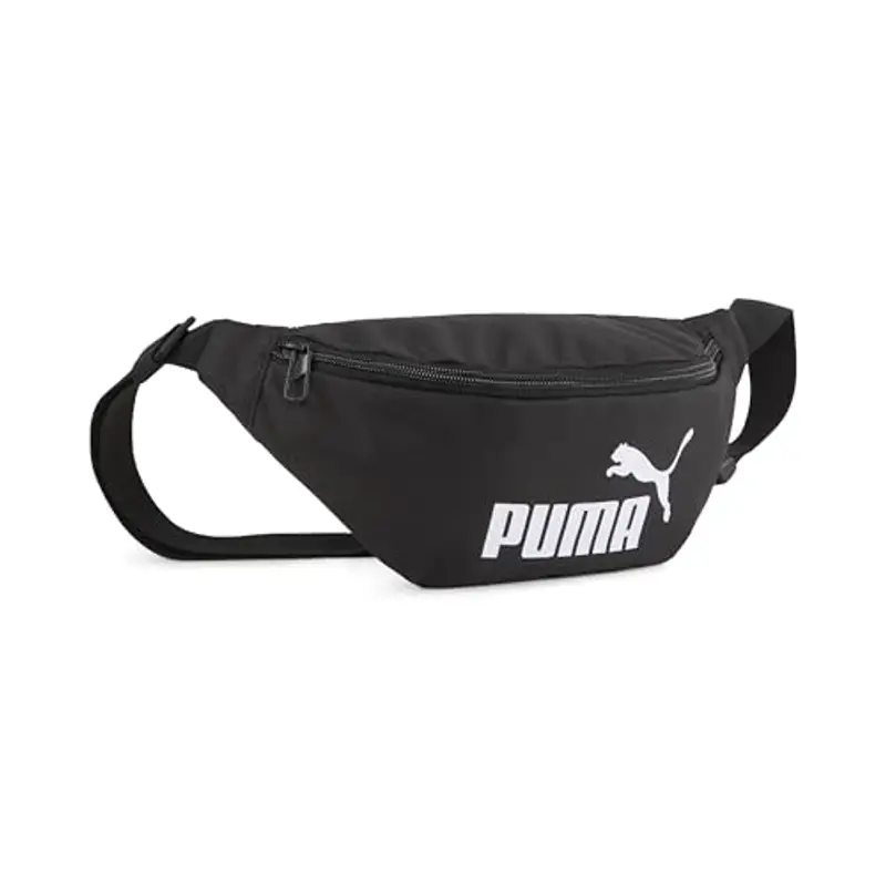 PUMA Phase Waist Bag Marsupi, Black, OSFA Bambini Unisex