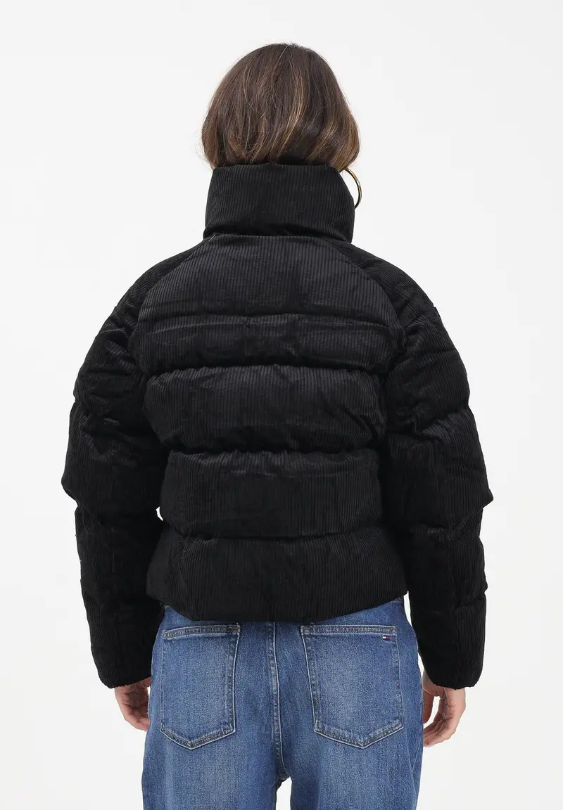 Piumino in velluto a coste Wardrobe Essentials nera da donna miniatura 3