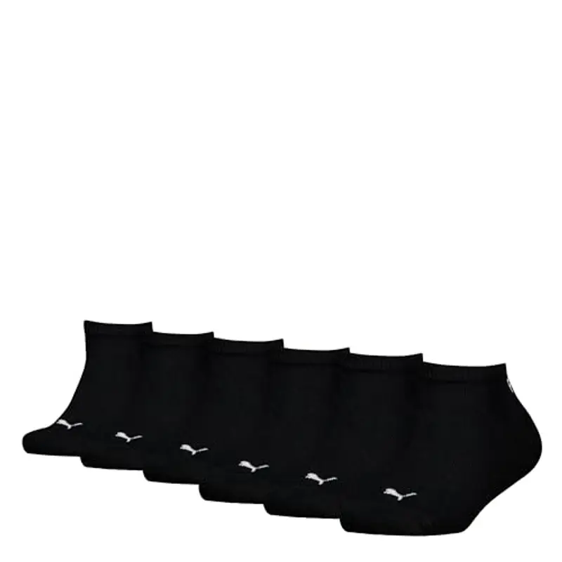 PUMA Plain Sneaker, Calzini Unisex - Bambini e ragazzi, Nero, 23-26