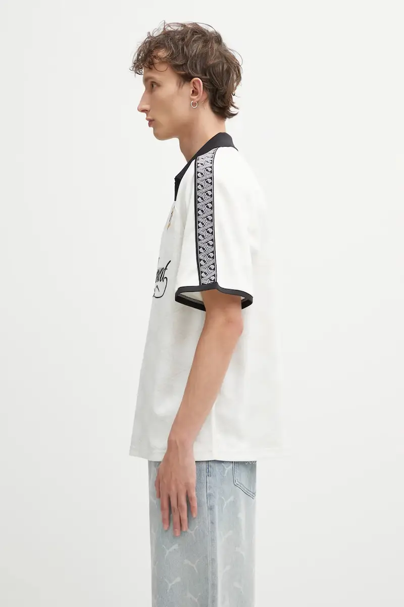 Puma Polo Uomo Beige 3121555 miniatura 2