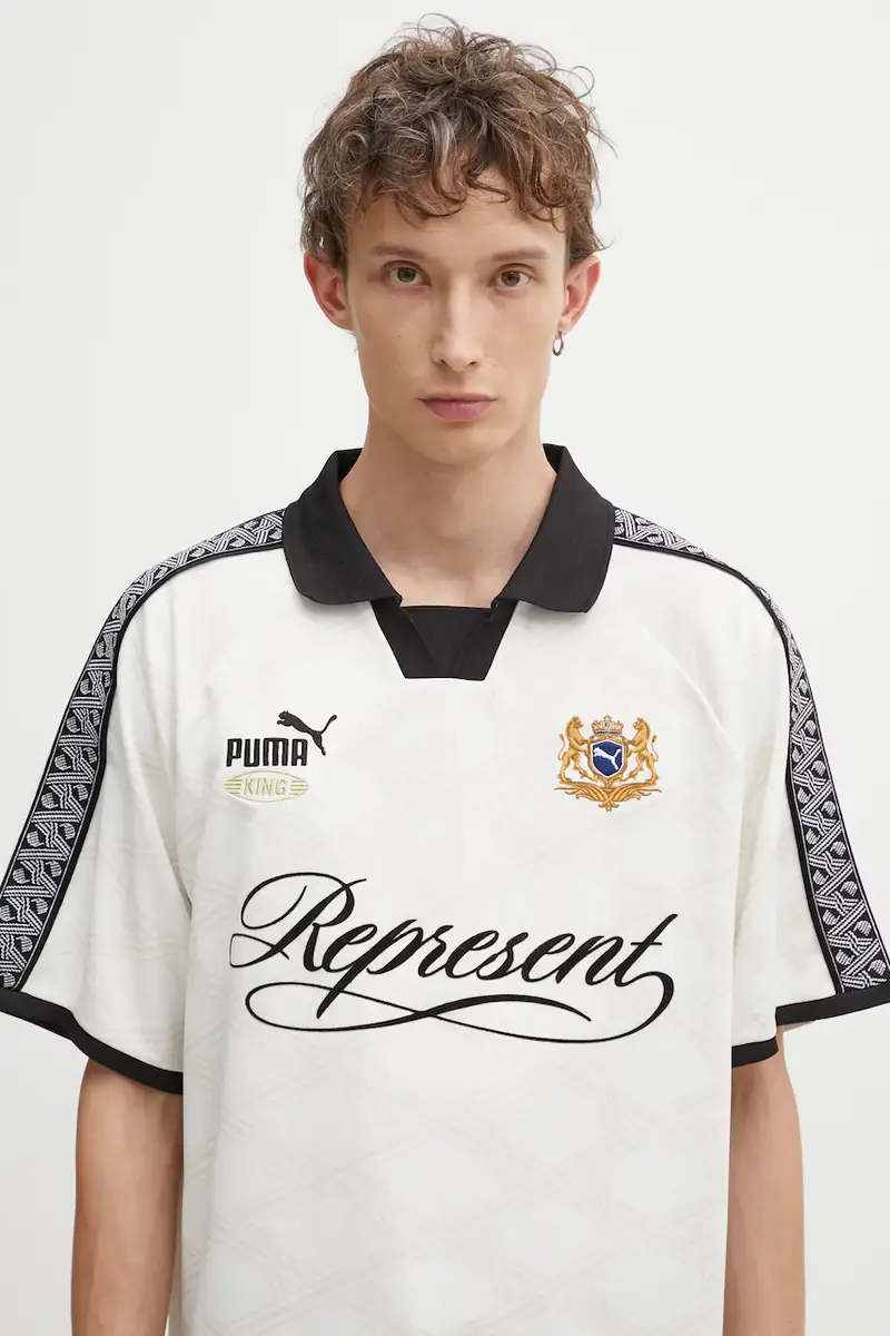 Puma Polo Uomo Beige 3121555 miniatura 4