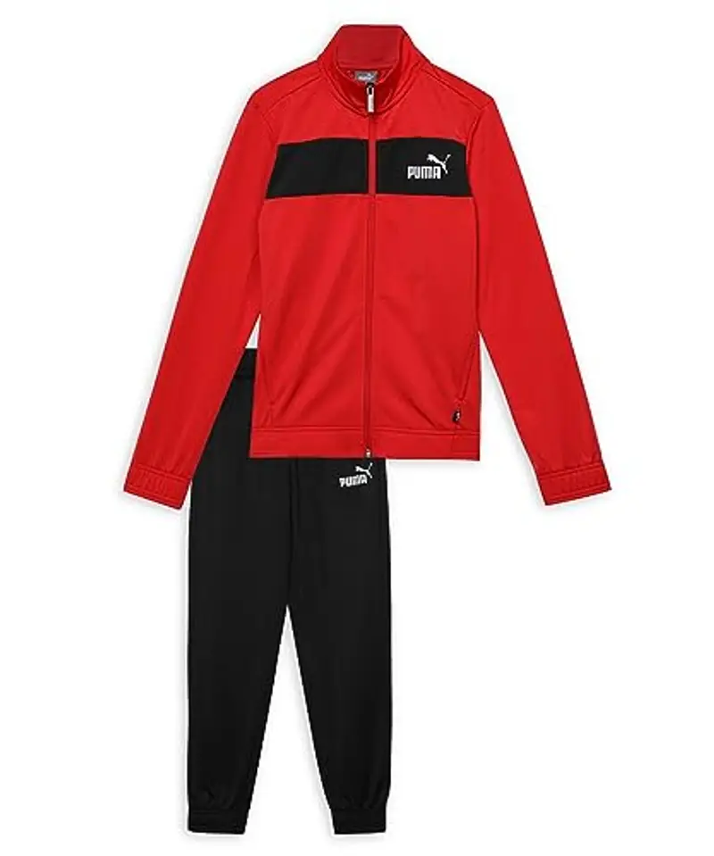 PUMA Poly Suit cl B, Tuta Bambino, Rosso (High Risk Red), 104