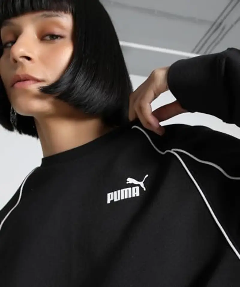 PUMA PUMA Sport Relaxed Crew TR, Felpa con Cappuccio Bambina, PUMA Black, L miniatura 3