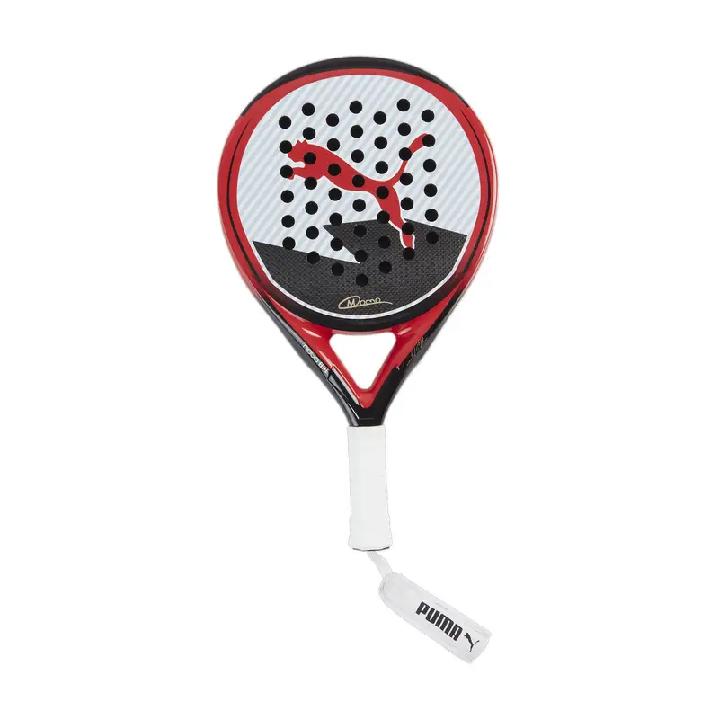 Racchetta da padel Nova ELITE Momo González 2024 PUMA Black White Active Red | Puma Nero