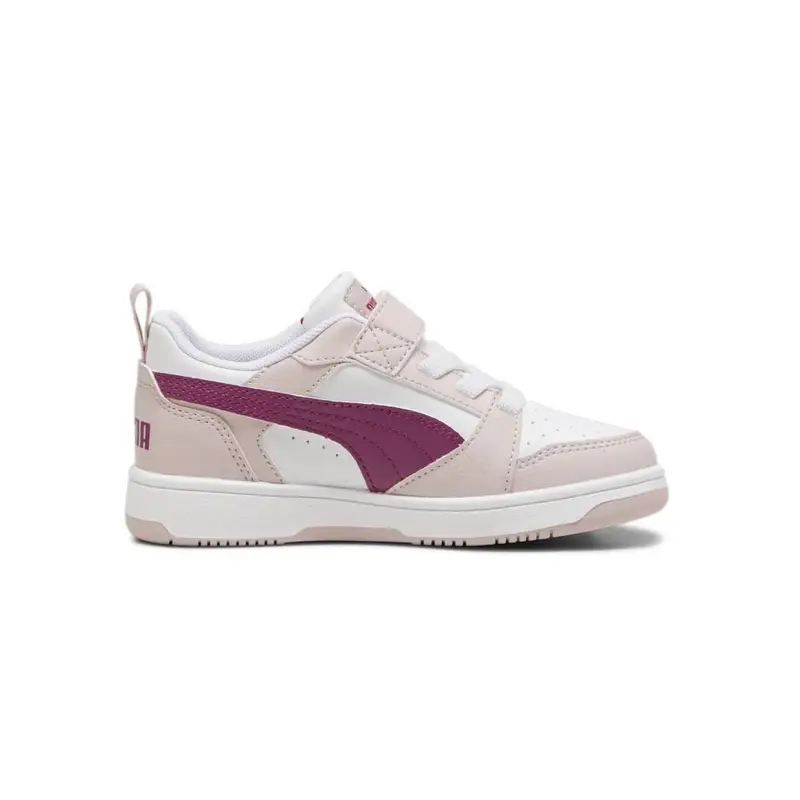 Rebound V6 Lo Ac Ps Bianco Fucsia - Sneakers Bambina EUR 32 / UK 13