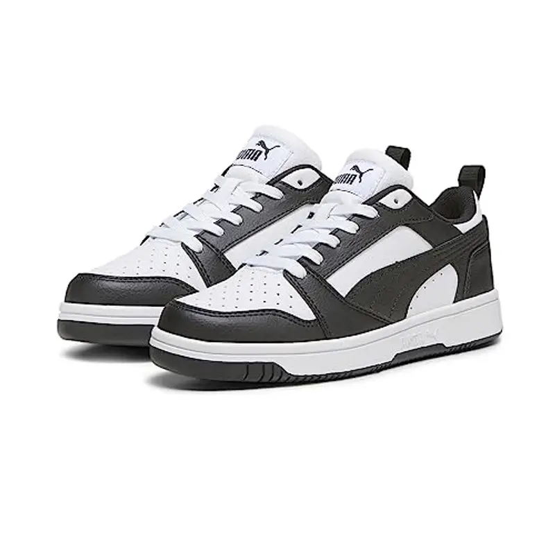 PUMA Rebound V6 Lo Jr, Sneaker Unisex - Bambini e ragazzi, Puma White Puma Black, 36 EU miniatura 2