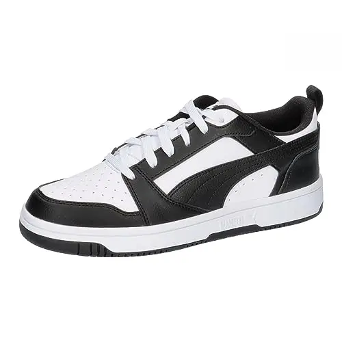 PUMA Rebound V6 Lo Jr, Sneaker Unisex - Bambini e ragazzi, Puma White Puma Black, 37.5 EU