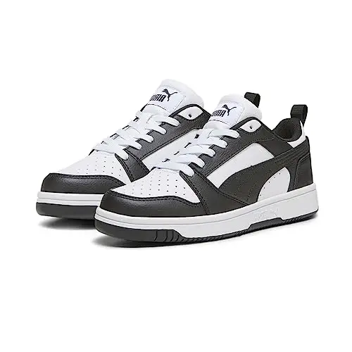 PUMA Rebound V6 Lo Jr, Sneaker Unisex - Bambini e ragazzi, Puma White Puma Black, 37 EU miniatura 2