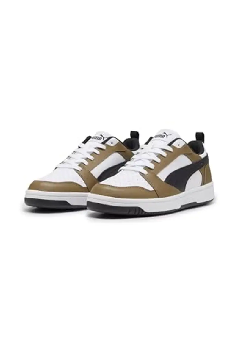 PUMA Rebound V6 Low, Sneaker Unisex - Adulto, White Black Chocolate Chip, 44 EU miniatura 2