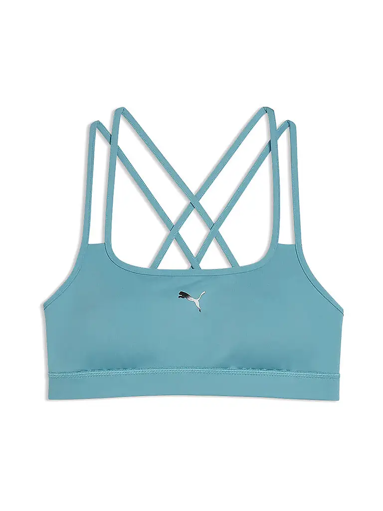 Reggiseno sportivo da donna Move Strappy a basso supporto azzurro | S
