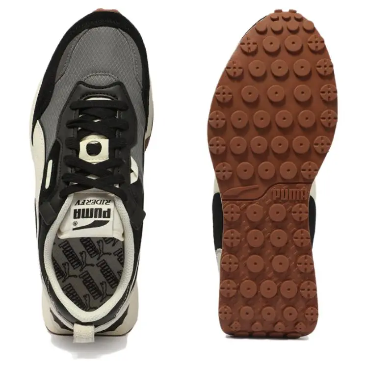 Rider FV Retro Versatile Scarpe Casual Lifestyle Basse Unisex sneaker Nero Bianco Grigio 387672-45 39 miniatura 5