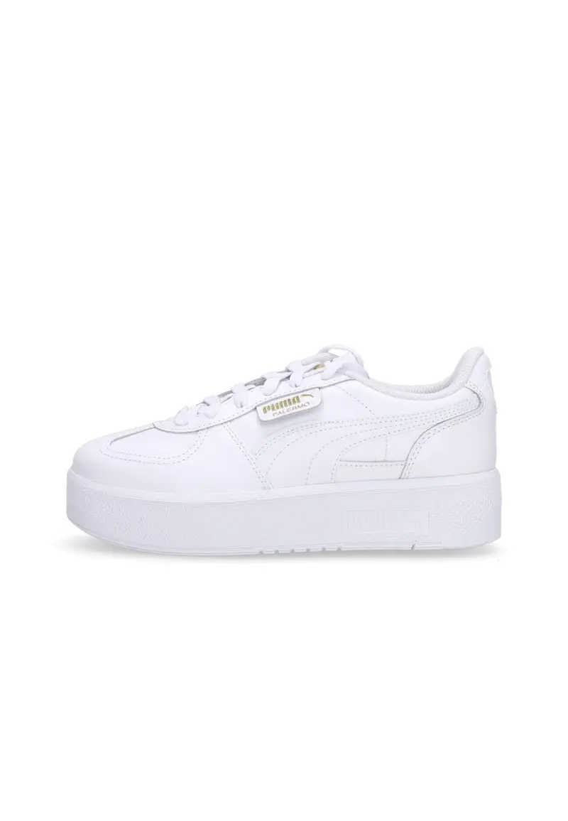 Puma Sneakers Donna Palermo Elevata in Pelle Bianco