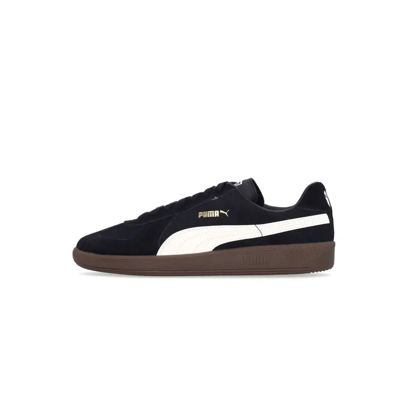 Scarpa Bassa Uomo Army Trainer Suede Black/alpine Snow