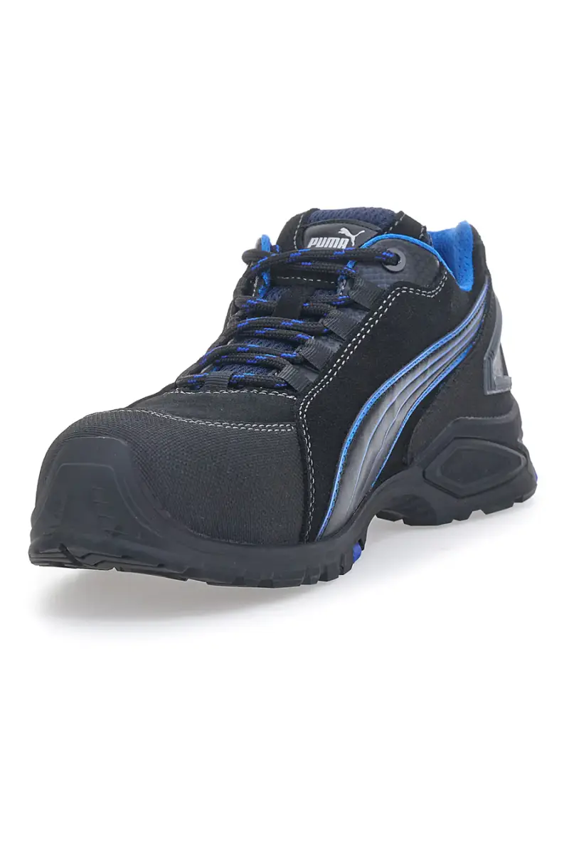 Scarpe antinfortunistiche nere e blu S3L Puma Rio Low Safety [NERO miniatura 4