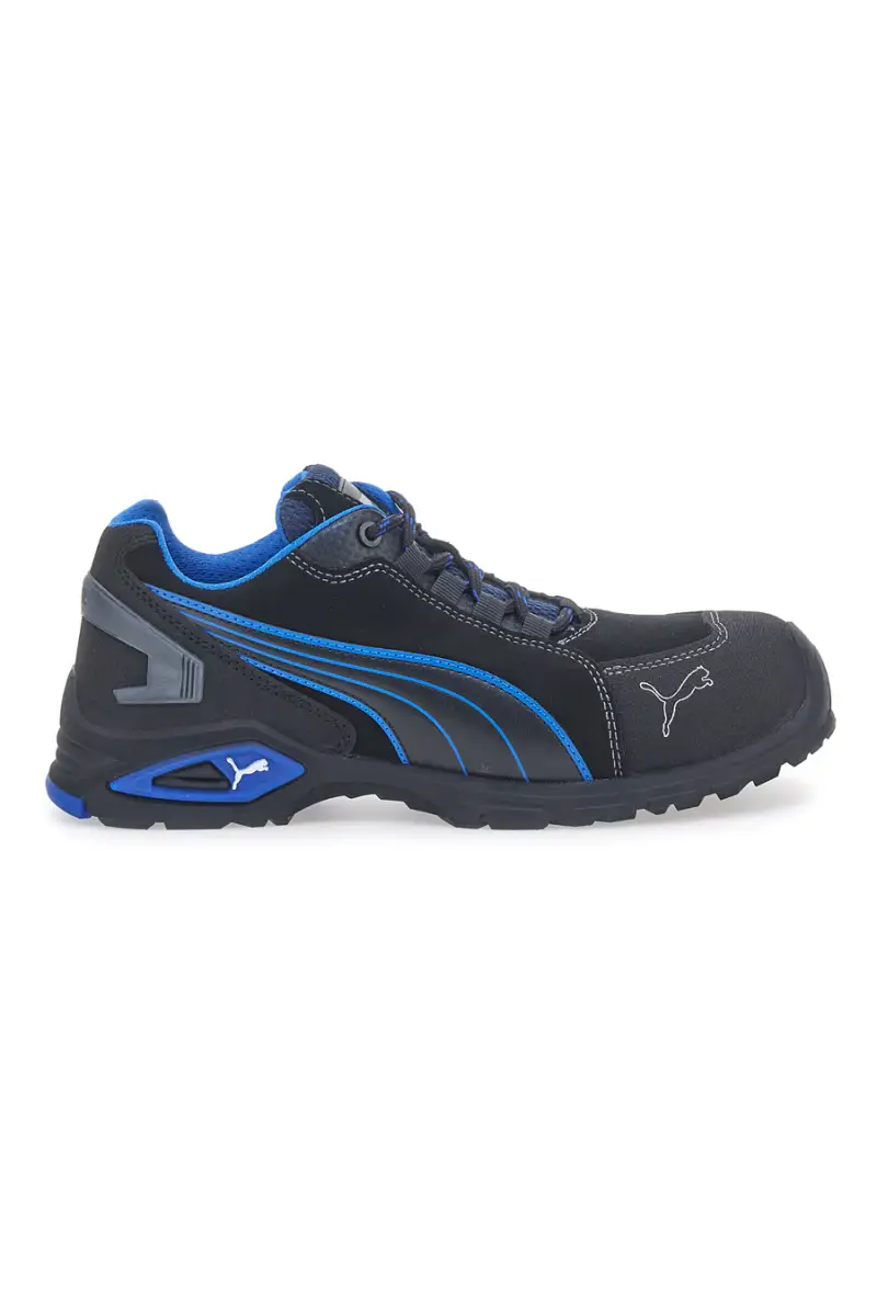 Scarpe antinfortunistiche nere e blu S3L Puma Rio Low Safety [NERO