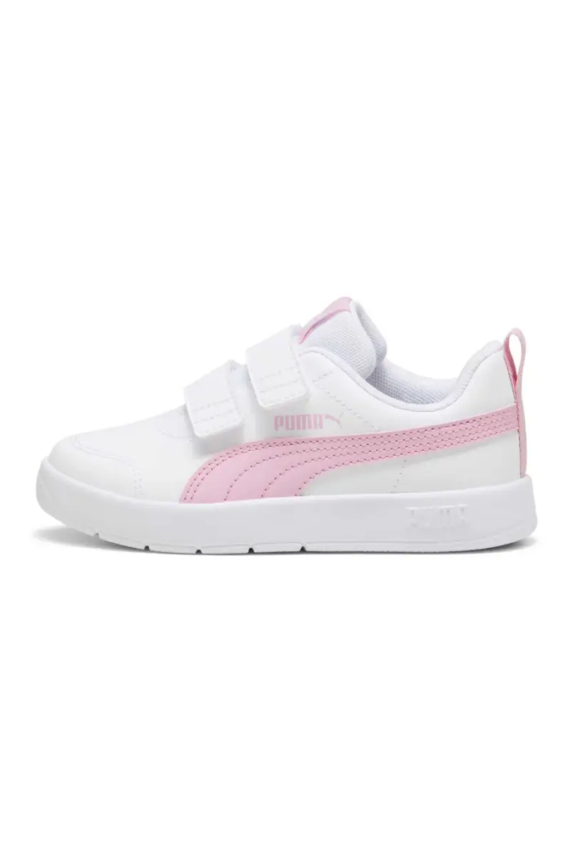 Scarpe bianche con strappi Puma Courtflex V3 V PS [BIANCO