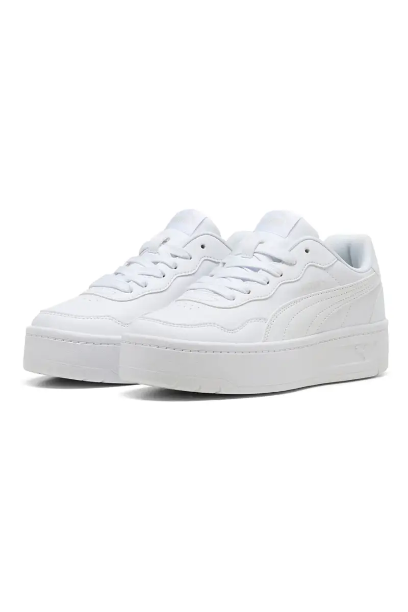 Scarpe bianche con suola platform Puma Court Lally Skye [BIANCO] miniatura 2