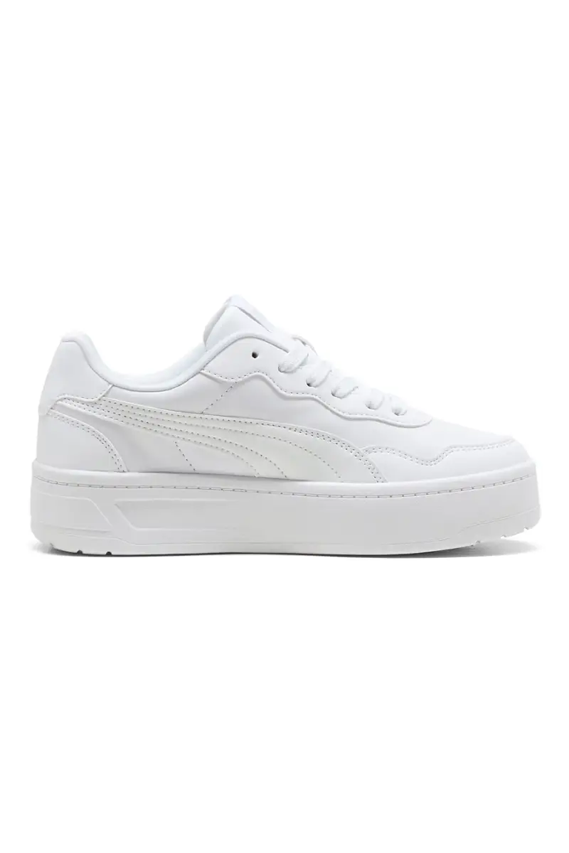 Scarpe bianche con suola platform Puma Court Lally Skye [BIANCO] miniatura 3