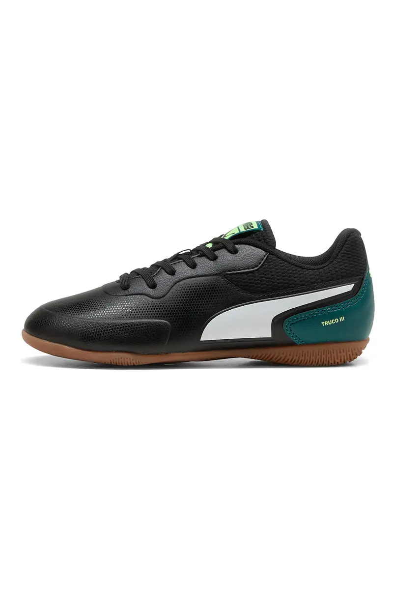 Scarpe calcetto nere con suola indoor Puma Truco III Jr [NERO]