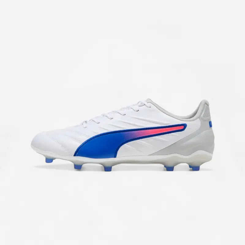 Scarpe calcio adulto KING PRO FG/AG bianche | Puma Bianco