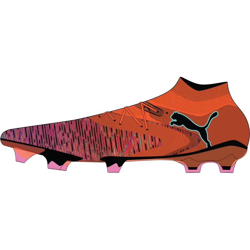 Scarpe calcio per bambini Puma Future 8 Match Creativity FG/AG Orange